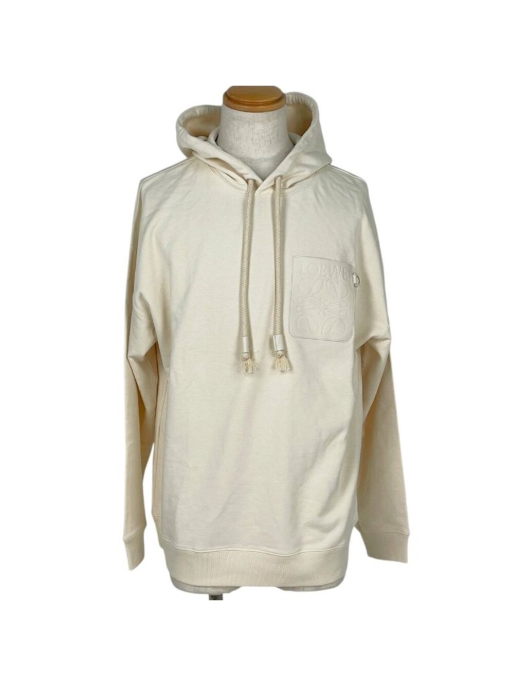 Loewe Anagram Hoodie Top Pullover Off White